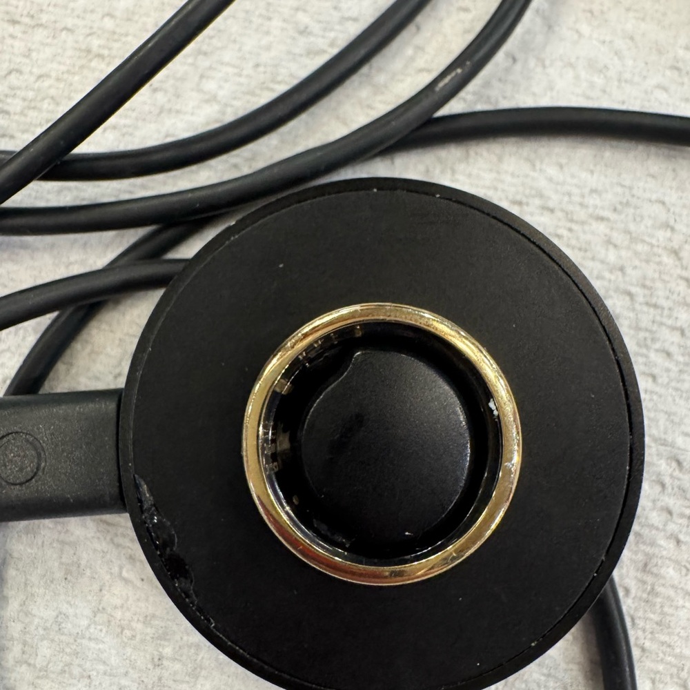 Oura Black and Gold Charging Dock